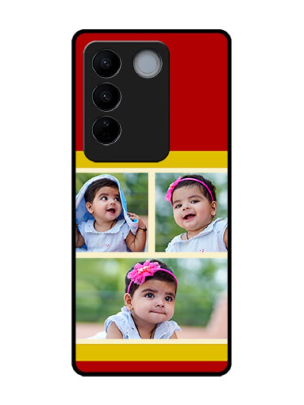 Custom Vivo V27 Pro Custom Metal Phone CaseMultiple Pic Upload Design