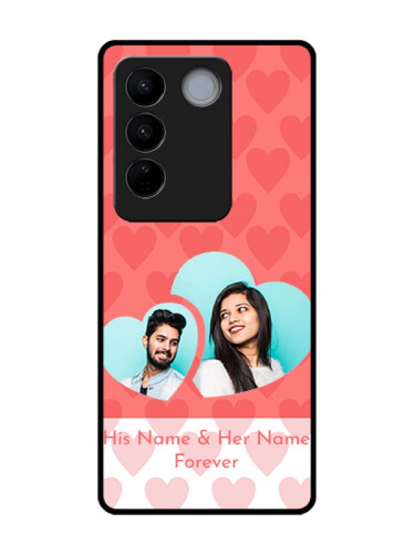 Custom Vivo V27 Pro Custom Metal Phone CaseCouple Pic Upload Design