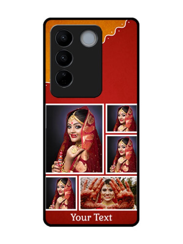 Custom Vivo V27 Pro Custom Metal Phone CaseWedding Pic Upload Design
