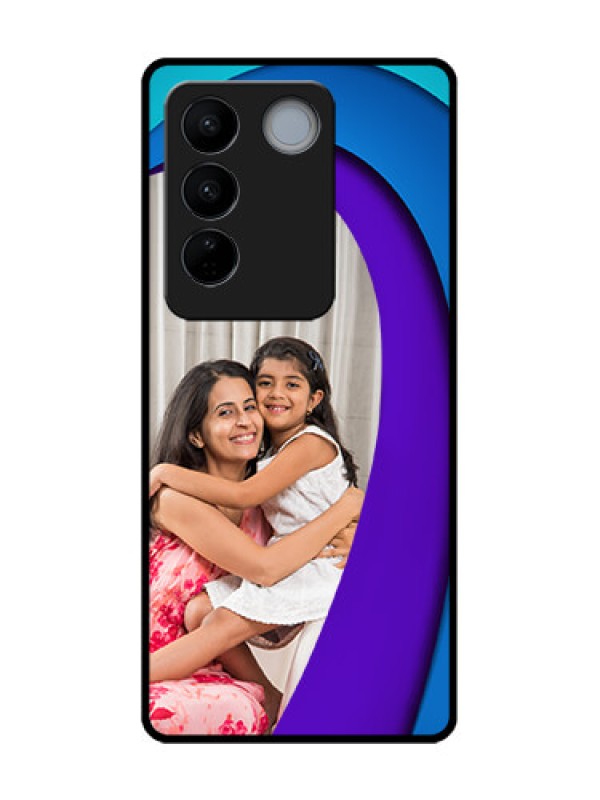 Custom Vivo V27 Pro Custom Metal Phone CaseSimple Pattern Design