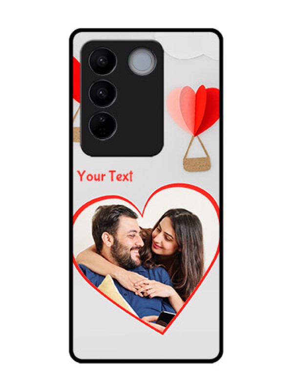 Custom Vivo V27 Pro Custom Metal Phone CaseParachute Love Design