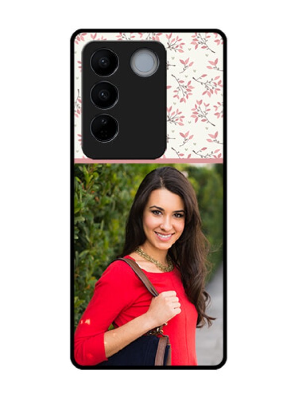 Custom Vivo V27 Pro Custom Metal Phone CaseStunning Floral Design