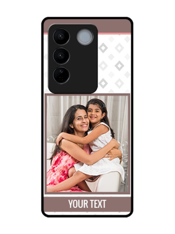 Custom Vivo V27 Pro Custom Metal Phone CaseSimple Diamond Design