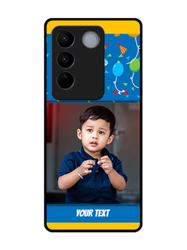 Custom Vivo V27 Pro Custom Metal Phone CaseBirthday Wishes Design
