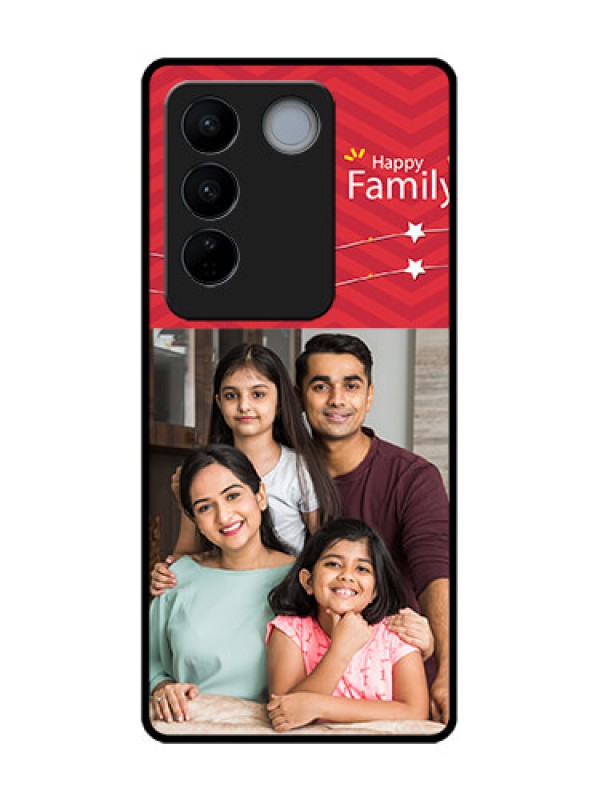 Custom Vivo V27 Pro Custom Metal Phone CaseHappy Family Design