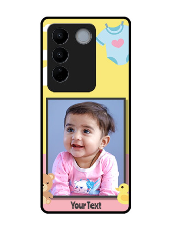 Custom Vivo V27 Pro Custom Metal Phone CaseKids 2 Color Design