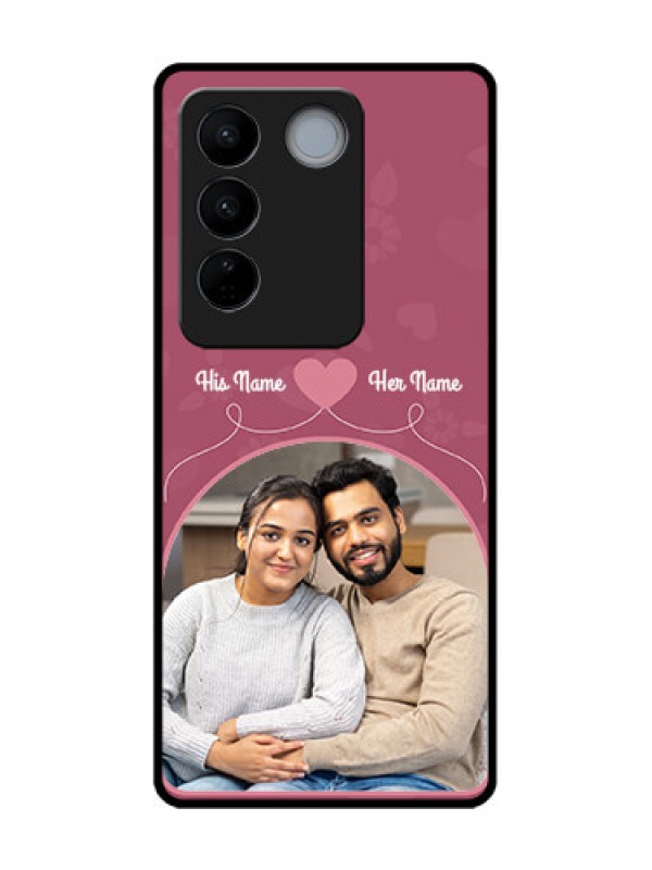 Custom Vivo V27 Pro Custom Metal Phone CaseLove Floral Design