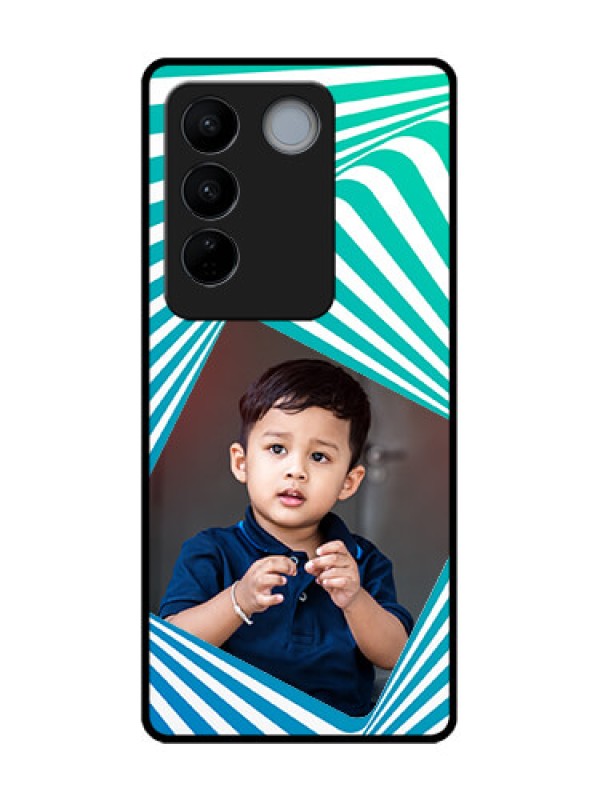 Custom Vivo V27 Pro Custom Metal Phone CaseAbstract Spiral Design