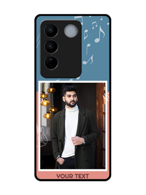 Custom Vivo V27 Pro Custom Metal Phone CaseWith Color Musical Note Design