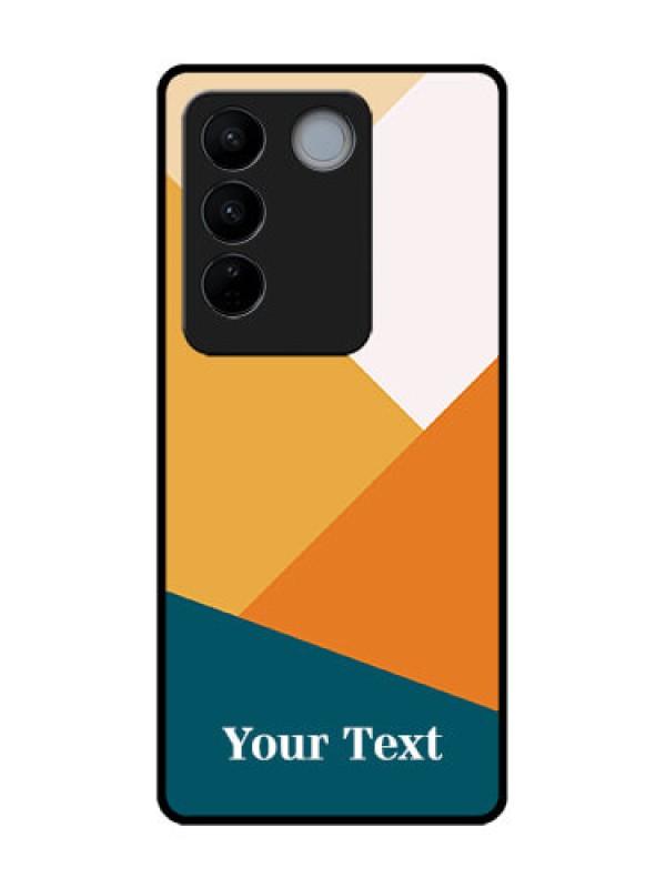 Custom Vivo V27 Pro Custom Metal Phone CaseStacked Multi - Colour Design