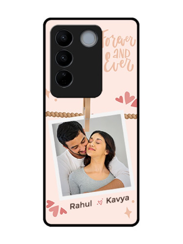 Custom Vivo V27 Pro Custom Metal Phone CaseForever And Ever Love Design