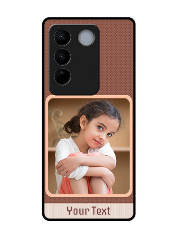 Custom Vivo V27 Custom Metal Phone CaseSimple Pic Upload Design