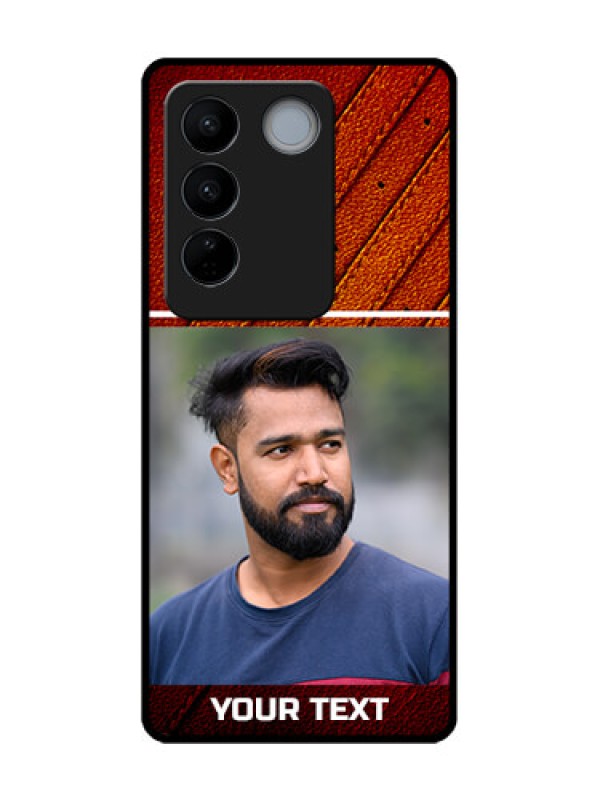 Custom Vivo V27 Custom Metal Phone CaseLeather Phone Case Design