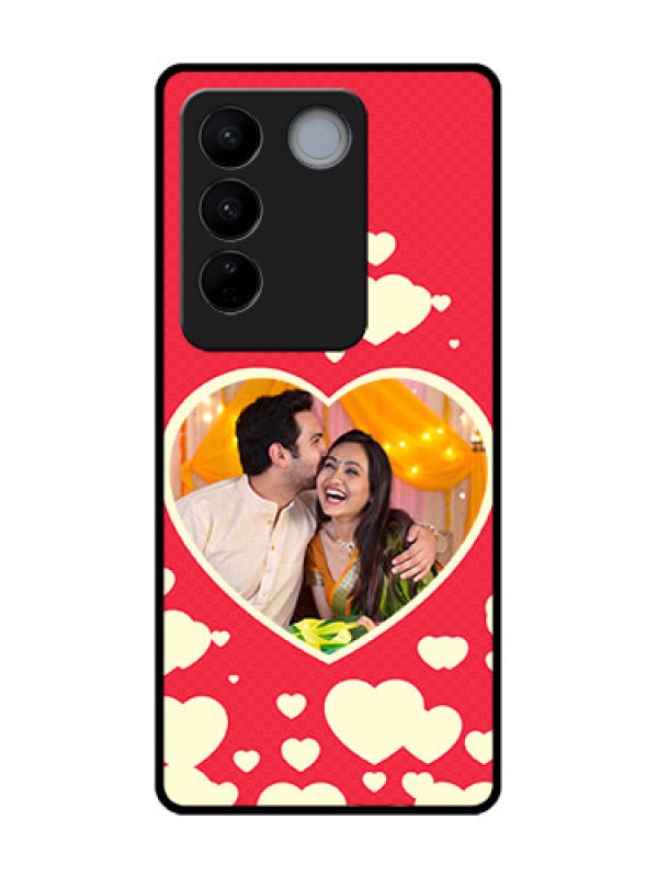 Custom Vivo V27 Custom Metal Phone CaseLove Symbols Phone Cover Design