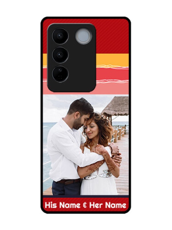 Custom Vivo V27 Custom Metal Phone CaseColorful Case Design