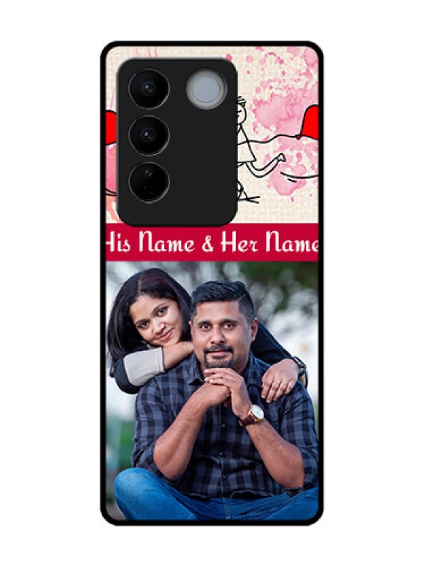 Custom Vivo V27 Custom Metal Phone CaseYou And Me Case Design