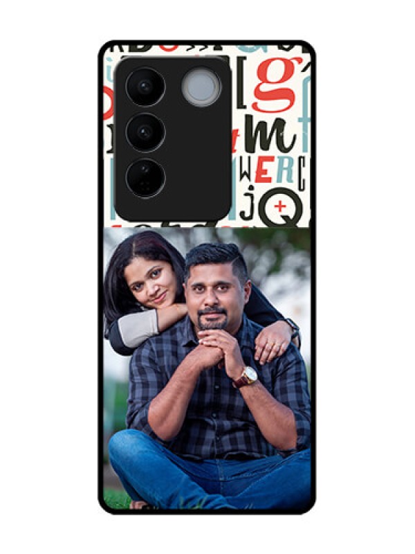 Custom Vivo V27 Custom Metal Phone CaseAlphabet Design