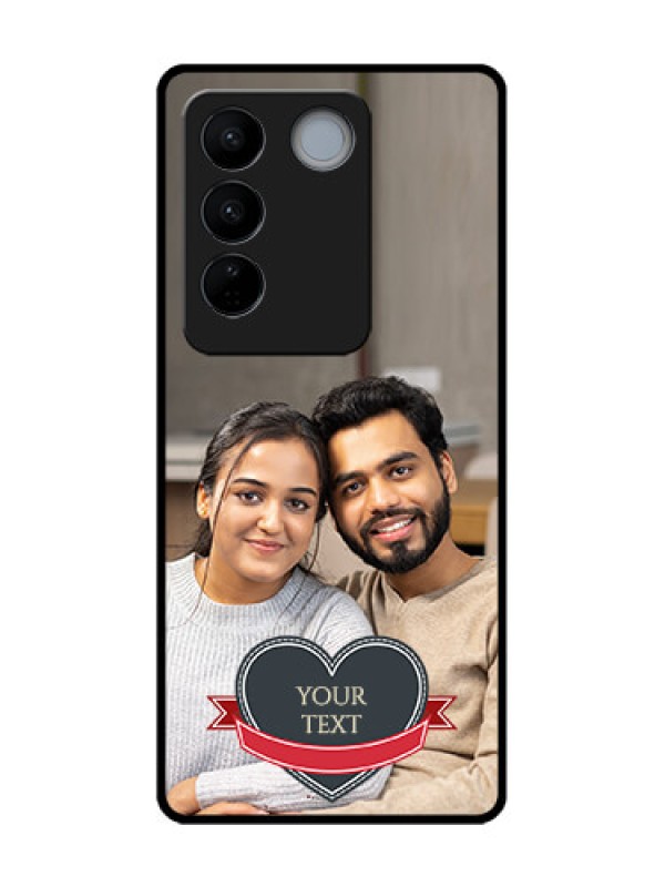 Custom Vivo V27 Custom Metal Phone CaseJust Married Couple Design