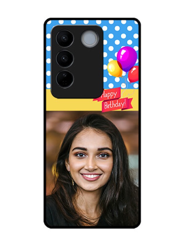 Custom Vivo V27 Custom Metal Phone CaseHappy Birthday Design