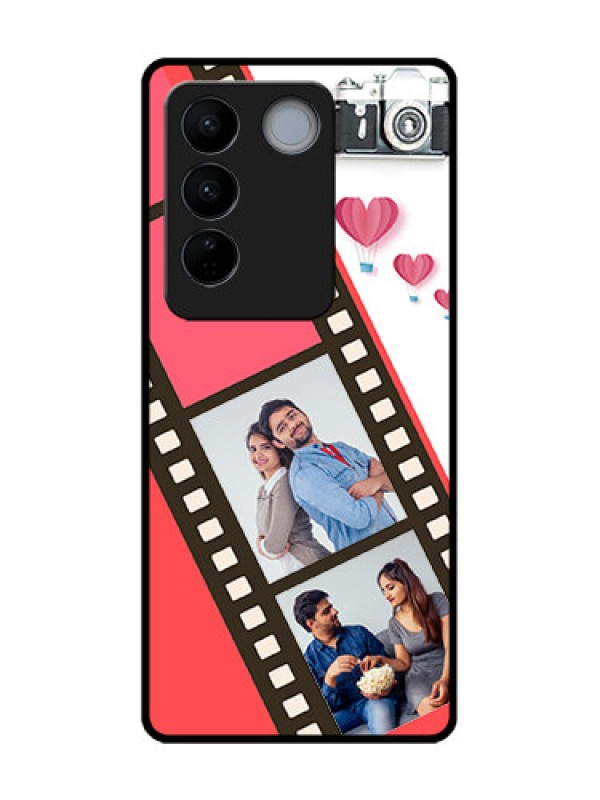 Custom Vivo V27 Custom Metal Phone Case3 Image Holder With Film Reel