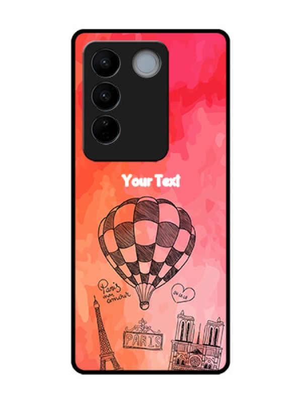Custom Vivo V27 Custom Metal Phone CaseParis Theme Design