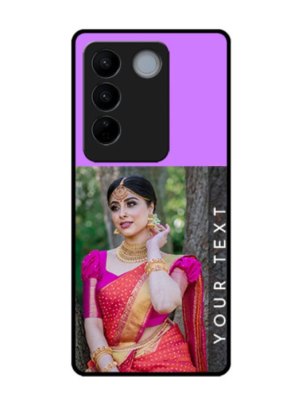Custom Vivo V27 Custom Metal Phone CaseBirthday Icons Design