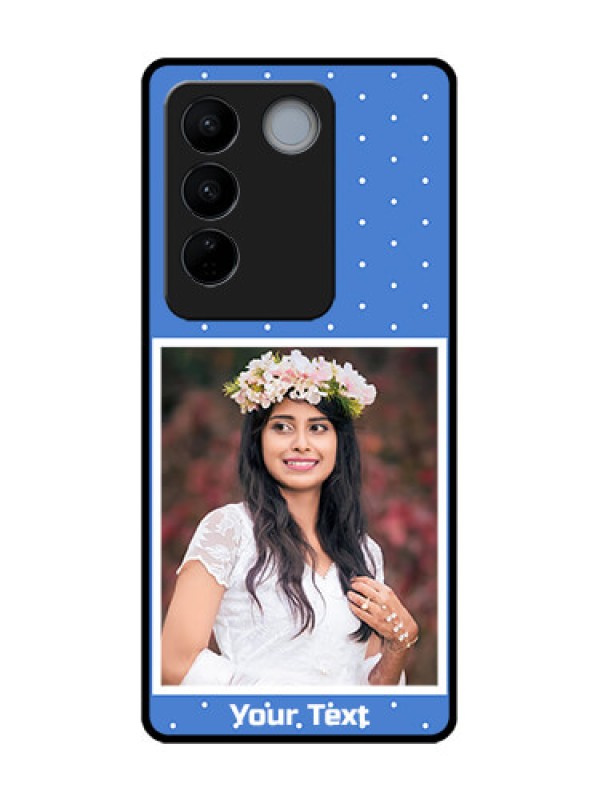 Custom Vivo V27 Custom Metal Phone CasePolka Dots Design