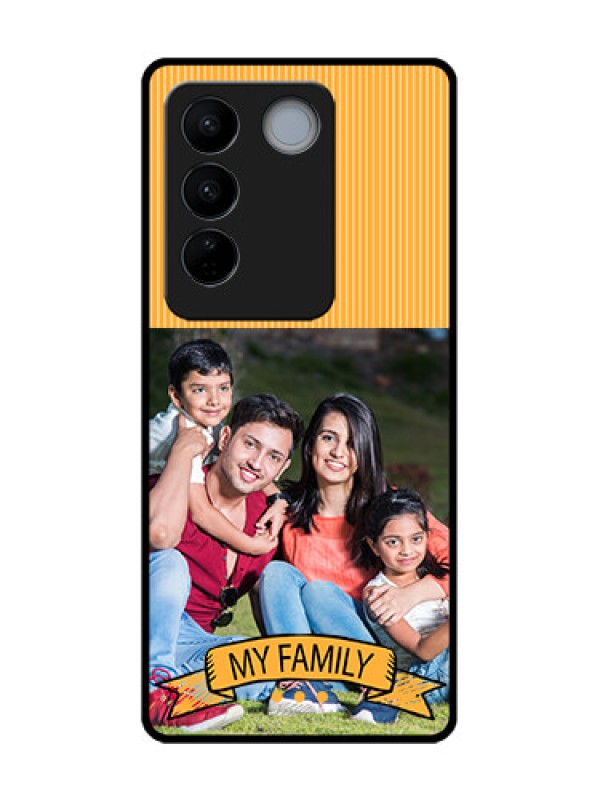 Custom Vivo V27 Custom Metal Phone CaseMy Family Design