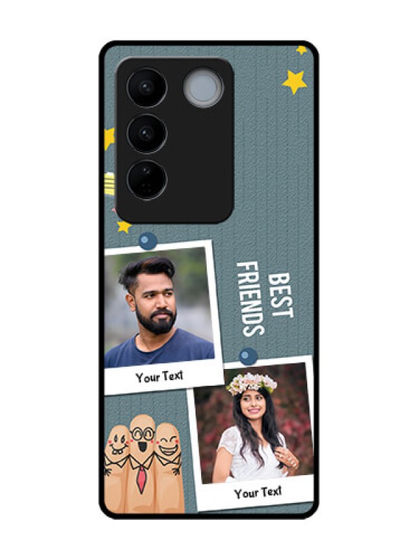 Custom Vivo V27 Custom Metal Phone CaseSticky Frames And Friendship Design