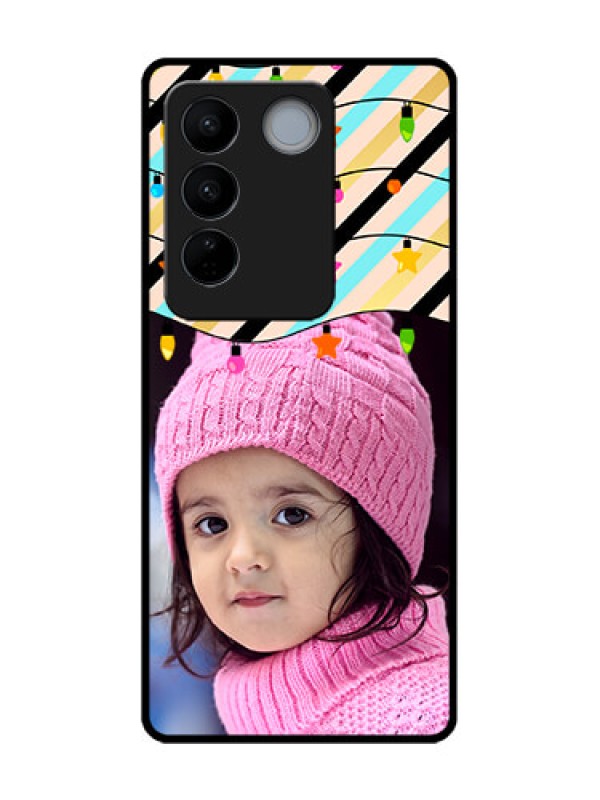 Custom Vivo V27 Custom Metal Phone CaseLights Hanging Design