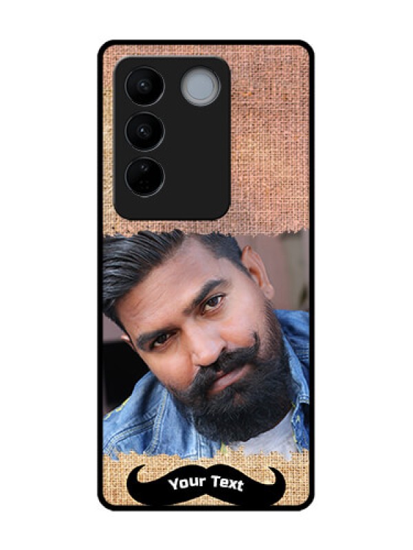 Custom Vivo V27 Custom Metal Phone CaseWith Texture Design