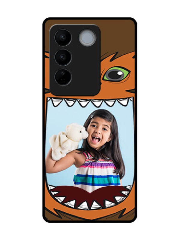 Custom Vivo V27 Custom Metal Phone CaseOwl Monster Back Case Design
