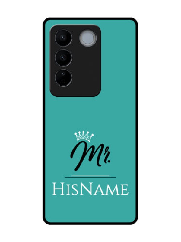 Custom Vivo V27 Custom Metal Phone CaseMr With Name Design