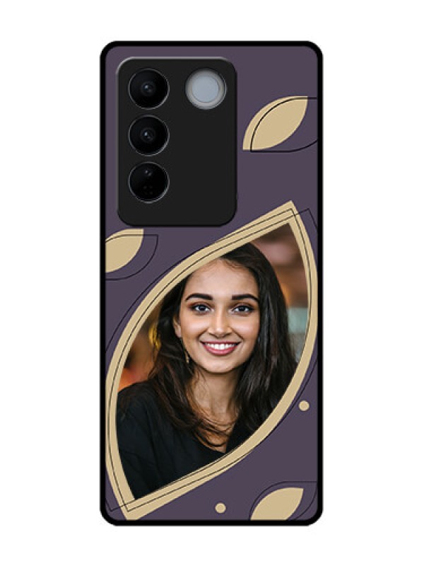 Custom Vivo V27 Custom Metal Phone CaseFalling Leaf Design