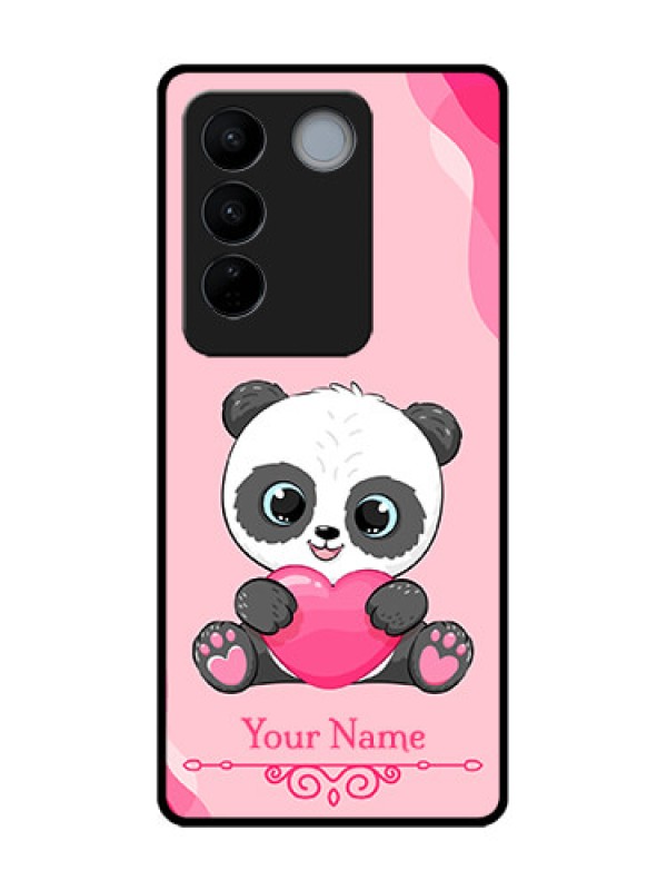 Custom Vivo V27 Custom Metal Phone CaseCute Panda Design