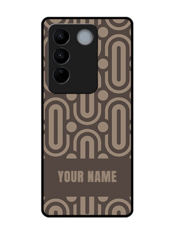 Custom Vivo V27 Custom Metal Phone CaseCaptivating Zero Pattern Design