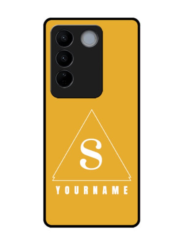 Custom Vivo V27 Custom Metal Phone CaseSimple Triangle Design