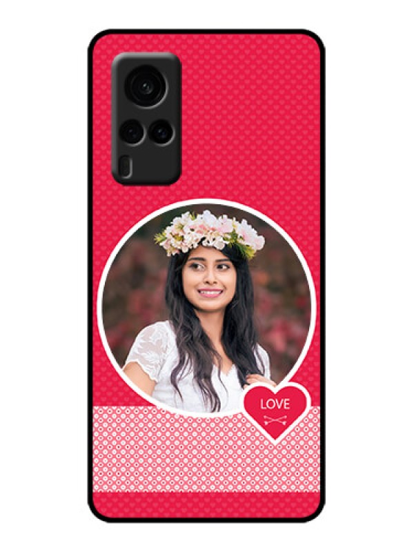 Custom Vivo X60 5G Custom Metal Phone Case - Pink Color Pattern Design