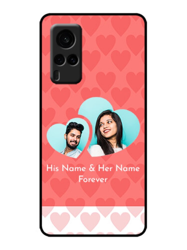 Custom Vivo X60 5G Custom Metal Phone Case - Couple Pic Upload Design