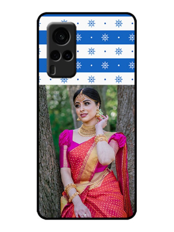 Custom Vivo X60 5G Custom Metal Phone Case - Snow Pattern Design