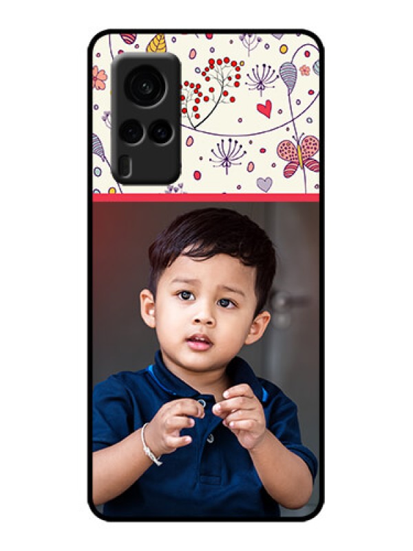 Custom Vivo X60 5G Custom Metal Phone Case - Premium Floral Design