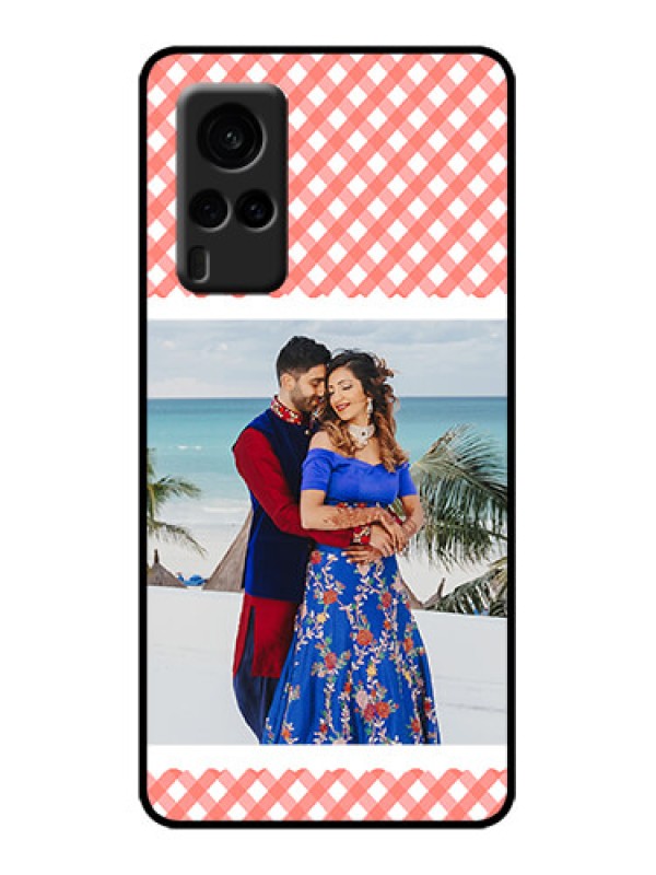 Custom Vivo X60 5G Custom Metal Phone Case - Pink Pattern Design