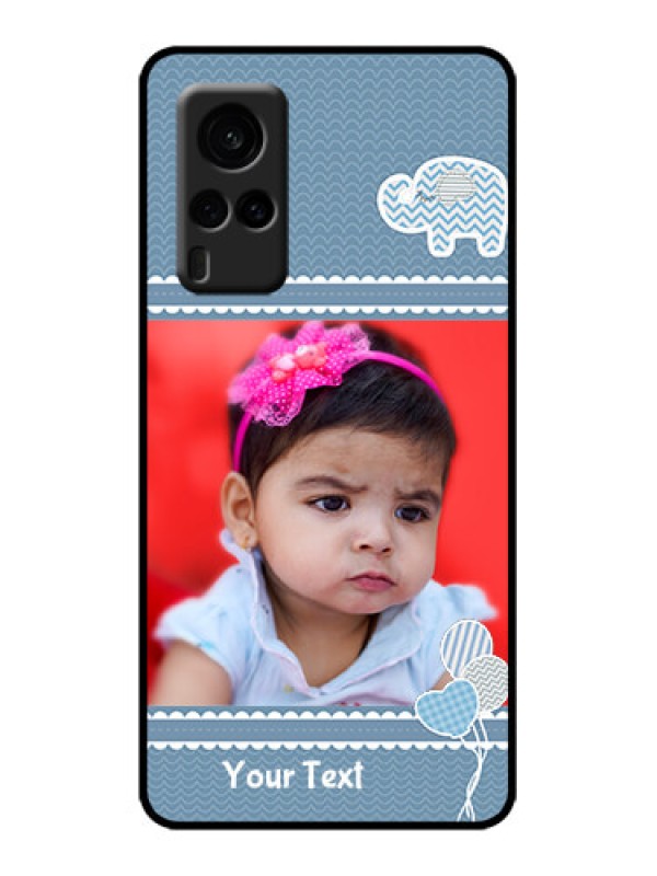 Custom Vivo X60 5G Custom Metal Phone Case - With Kids Pattern Design