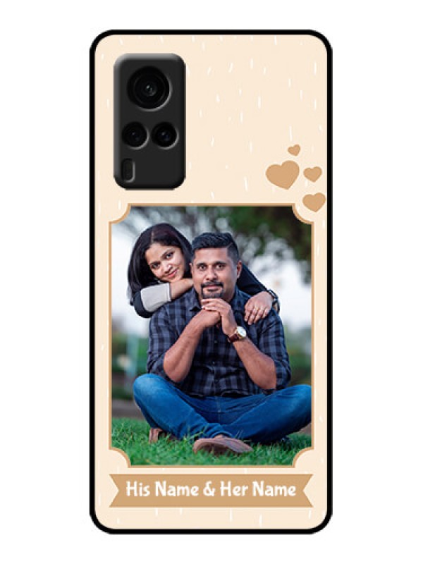Custom Vivo X60 5G Custom Metal Phone Case - With Confetti Love Design