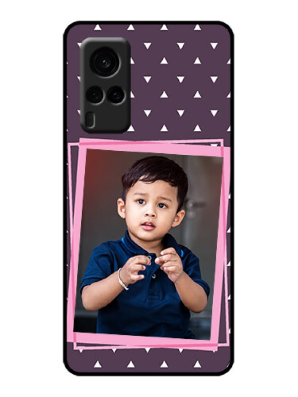 Custom Vivo X60 5G Custom Metal Phone Case - Triangle Pattern Dotted Design