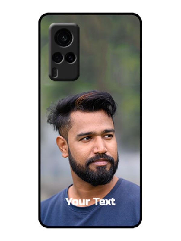 Custom Vivo X60 5G Custom Metal Phone Case - Photo With Text Design