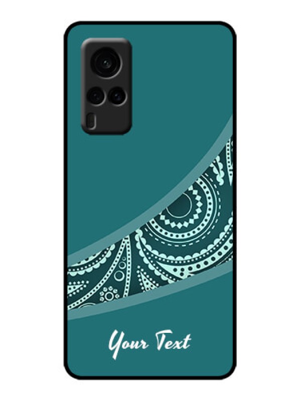 Custom Vivo X60 5G Custom Metal Phone Case - Semi Visible Floral Design