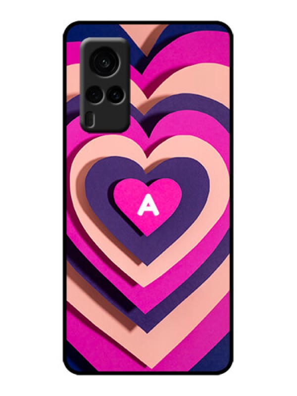 Custom Vivo X60 5G Custom Metal Phone Case - Cute Heart Pattern Design