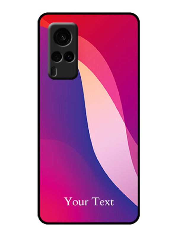 Custom Vivo X60 5G Custom Metal Phone Case - Digital Abstract Overlap Design