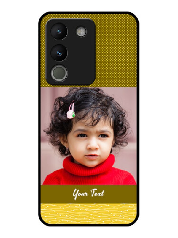Custom Vivo Y200 5G Custom Metal Phone Case - Simple Green Color Design